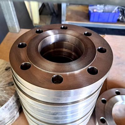 Corrosion Resistant Forged Casting Flange with Sandblasted Finish and Titanium Alloy