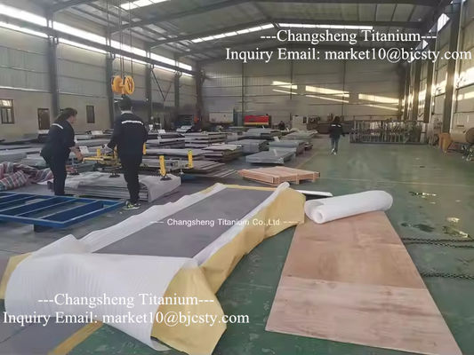 ASTM B265 45mm Ti6Al4V Gr5 Titanium Plate 25mm 30mm Thick for Engine Compressor Components