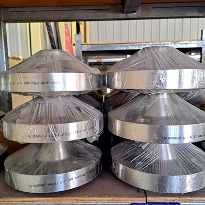 Gr1 CNC Titanium Flat Welding Flange PN0.25 To 32Mpa For Connect Pipes