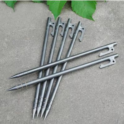Titanium Tent Pegs TC4 Sturdy Slightweight V Shape 240mm Length